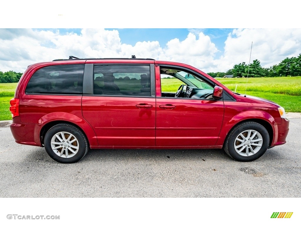 2014 Grand Caravan SXT - Deep Cherry Red Crystal Pearl / Black/Sandstorm photo #3