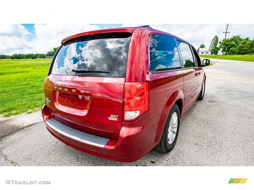 2014 Grand Caravan SXT - Deep Cherry Red Crystal Pearl / Black/Sandstorm photo #4