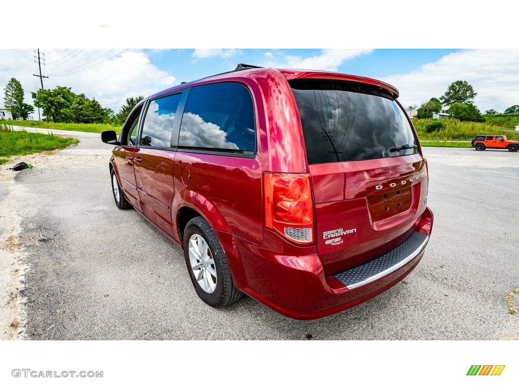 2014 Grand Caravan SXT - Deep Cherry Red Crystal Pearl / Black/Sandstorm photo #6