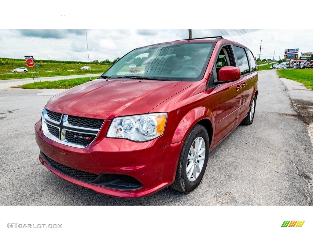 2014 Grand Caravan SXT - Deep Cherry Red Crystal Pearl / Black/Sandstorm photo #8