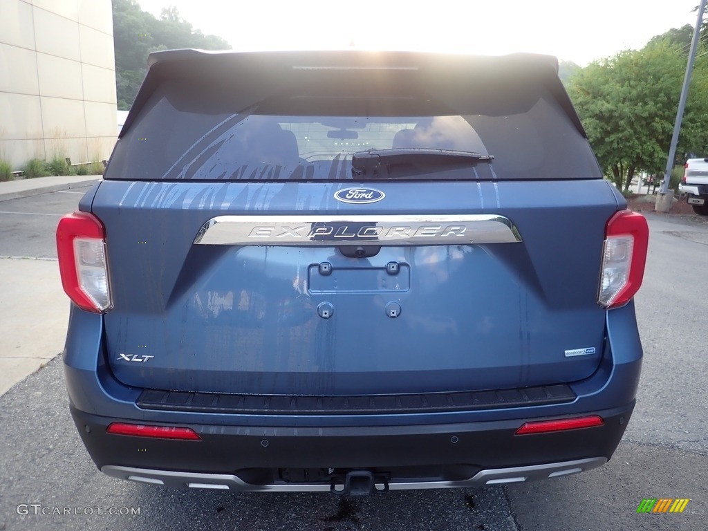 2020 Explorer XLT 4WD - Blue Metallic / Ebony photo #3