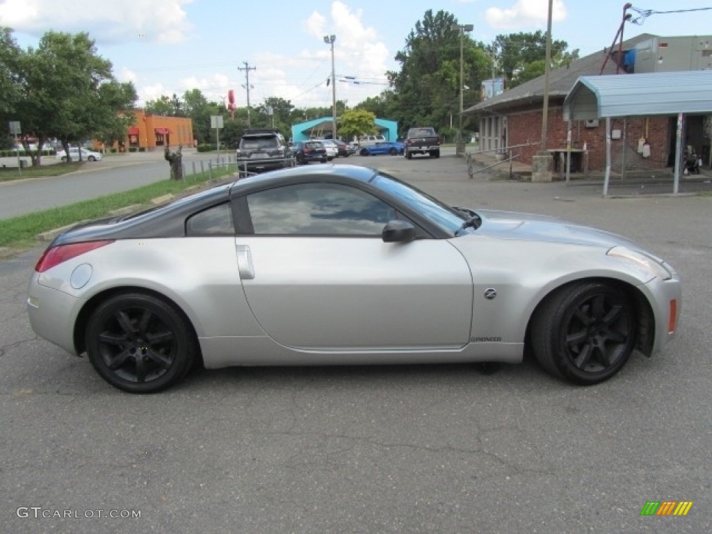 2003 350Z Enthusiast Coupe - Chrome Silver / Carbon Black photo #11