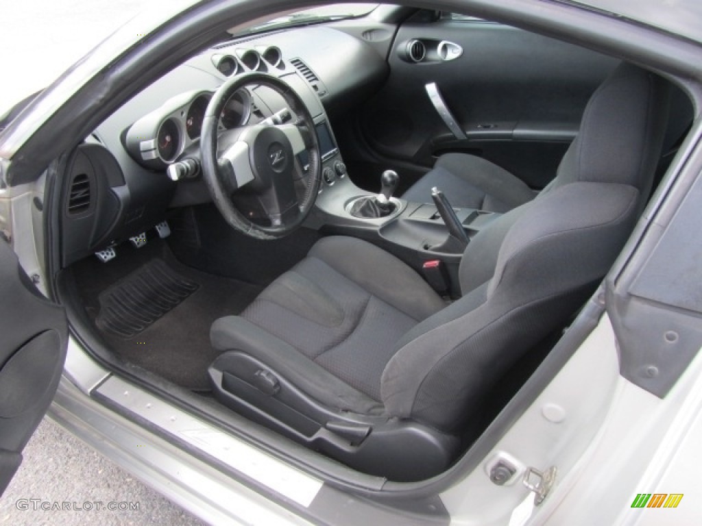 2003 350Z Enthusiast Coupe - Chrome Silver / Carbon Black photo #12