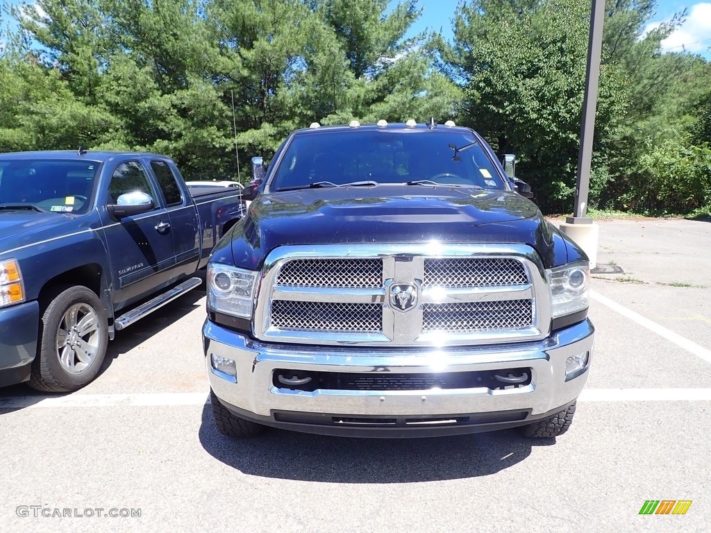 2015 3500 Laramie Limited Crew Cab 4x4 - Black / Black photo #2