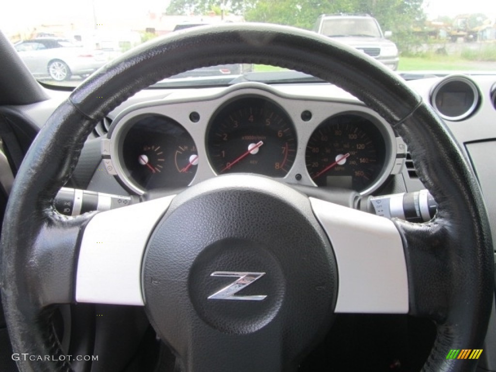 2003 350Z Enthusiast Coupe - Chrome Silver / Carbon Black photo #15