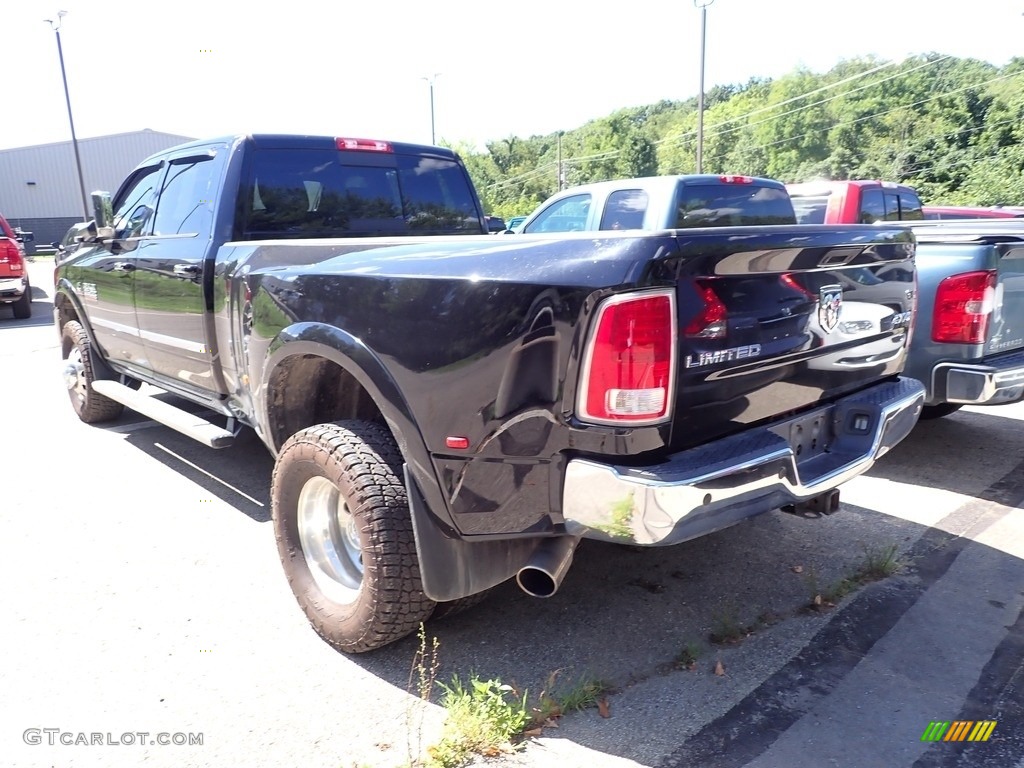 2015 3500 Laramie Limited Crew Cab 4x4 - Black / Black photo #4