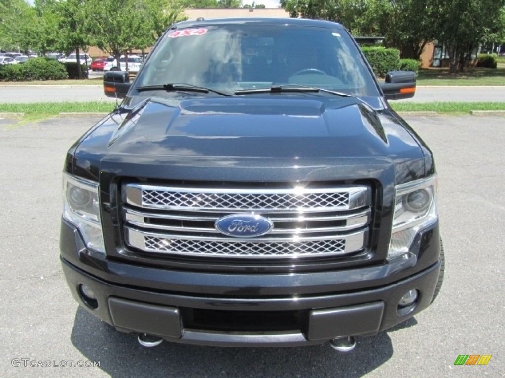 2013 F150 Limited SuperCrew 4x4 - Tuxedo Black Metallic / FX Sport Appearance Black/Red photo #5