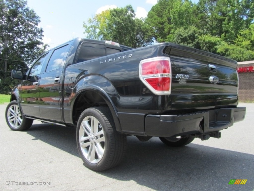 2013 F150 Limited SuperCrew 4x4 - Tuxedo Black Metallic / FX Sport Appearance Black/Red photo #8