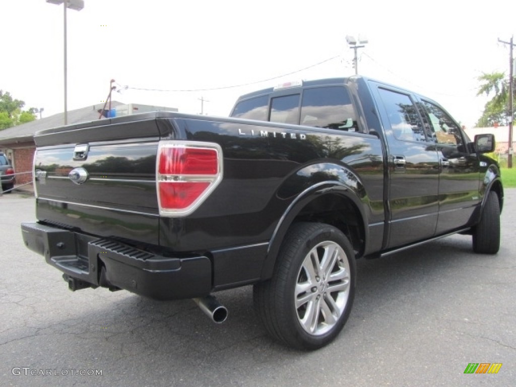 2013 F150 Limited SuperCrew 4x4 - Tuxedo Black Metallic / FX Sport Appearance Black/Red photo #10