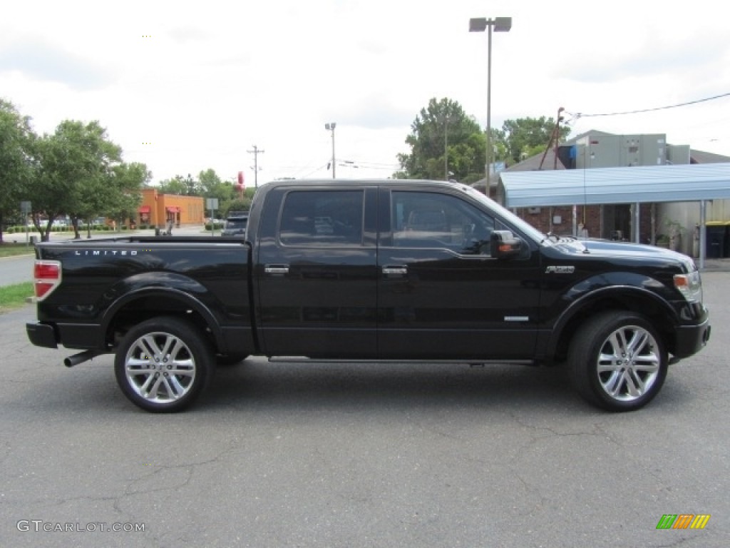 2013 F150 Limited SuperCrew 4x4 - Tuxedo Black Metallic / FX Sport Appearance Black/Red photo #11