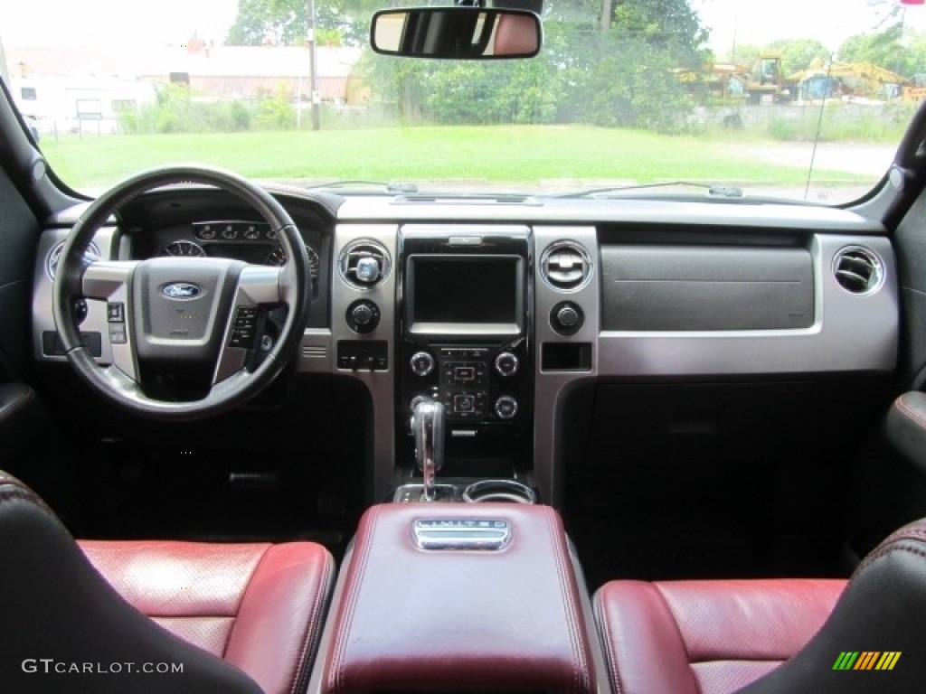 2013 F150 Limited SuperCrew 4x4 - Tuxedo Black Metallic / FX Sport Appearance Black/Red photo #13