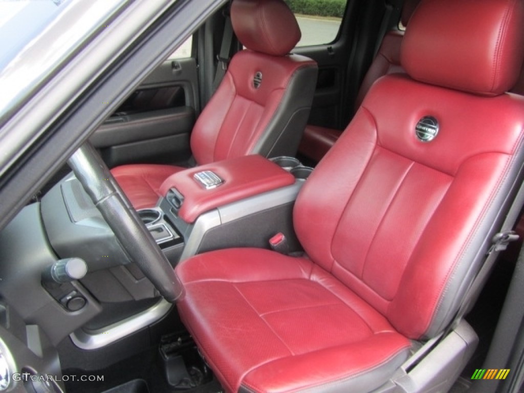 2013 F150 Limited SuperCrew 4x4 - Tuxedo Black Metallic / FX Sport Appearance Black/Red photo #19
