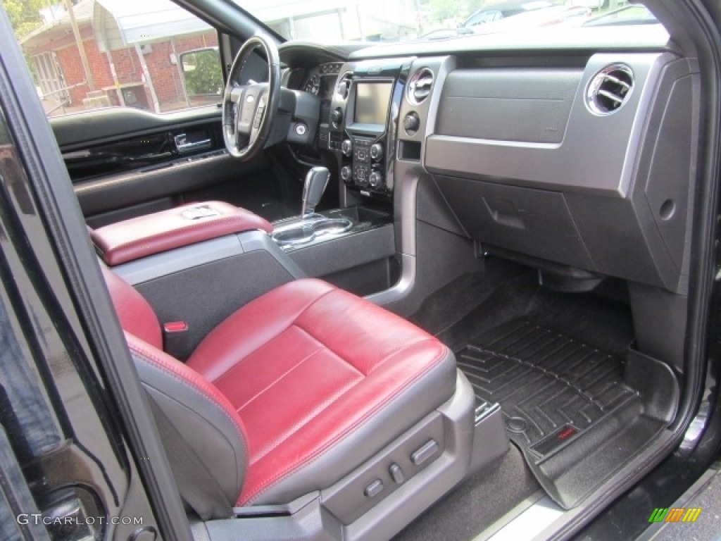 2013 F150 Limited SuperCrew 4x4 - Tuxedo Black Metallic / FX Sport Appearance Black/Red photo #22