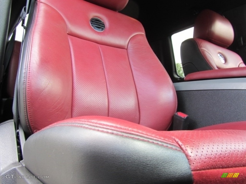2013 F150 Limited SuperCrew 4x4 - Tuxedo Black Metallic / FX Sport Appearance Black/Red photo #23