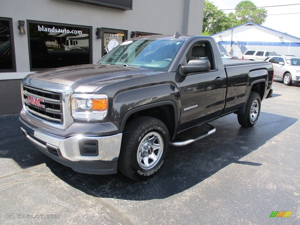 2015 Sierra 1500 Regular Cab 4x4 - Iridium Metallic / Jet Black/Dark Ash photo #2