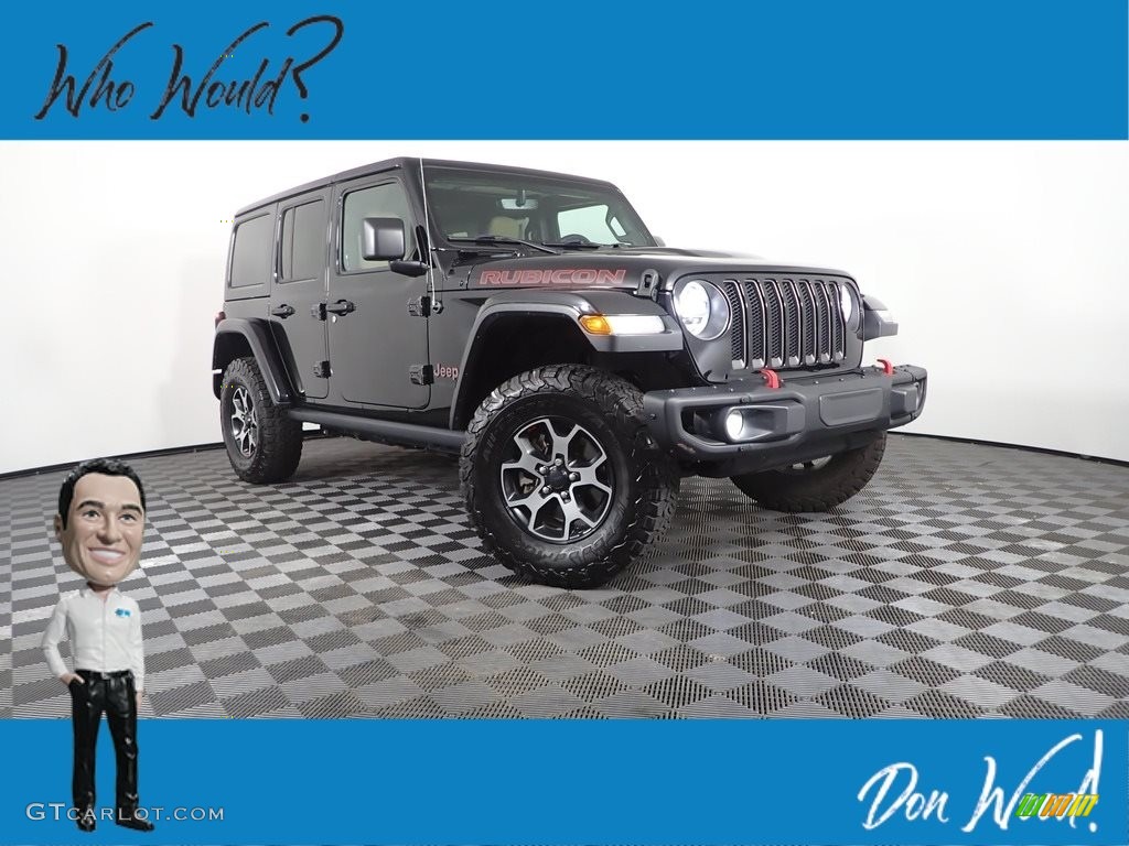 2018 Wrangler Unlimited Rubicon 4x4 - Black / Black/Heritage Tan photo #1