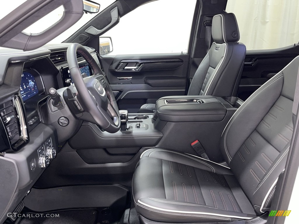 Jet Black Interior 2022 GMC Sierra 1500 AT4 Crew Cab 4WD Photo #144695271