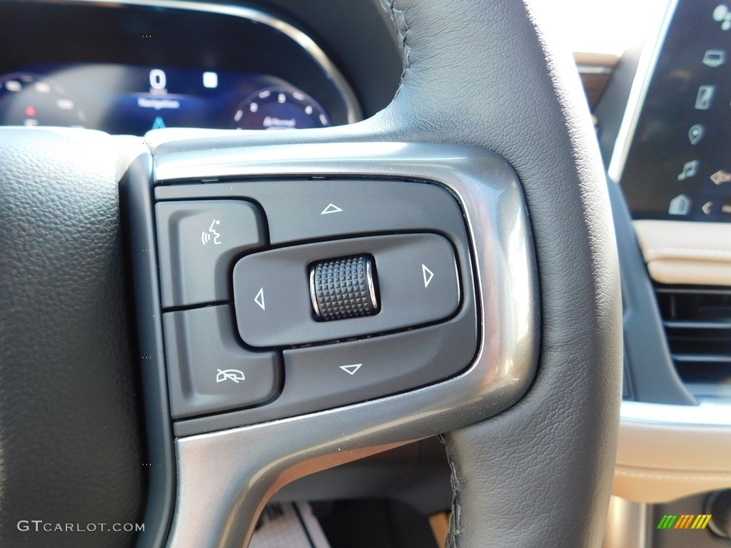 2023 Chevrolet Tahoe Premier 4WD Jet Black/Maple Sugar Steering Wheel Photo #144695862