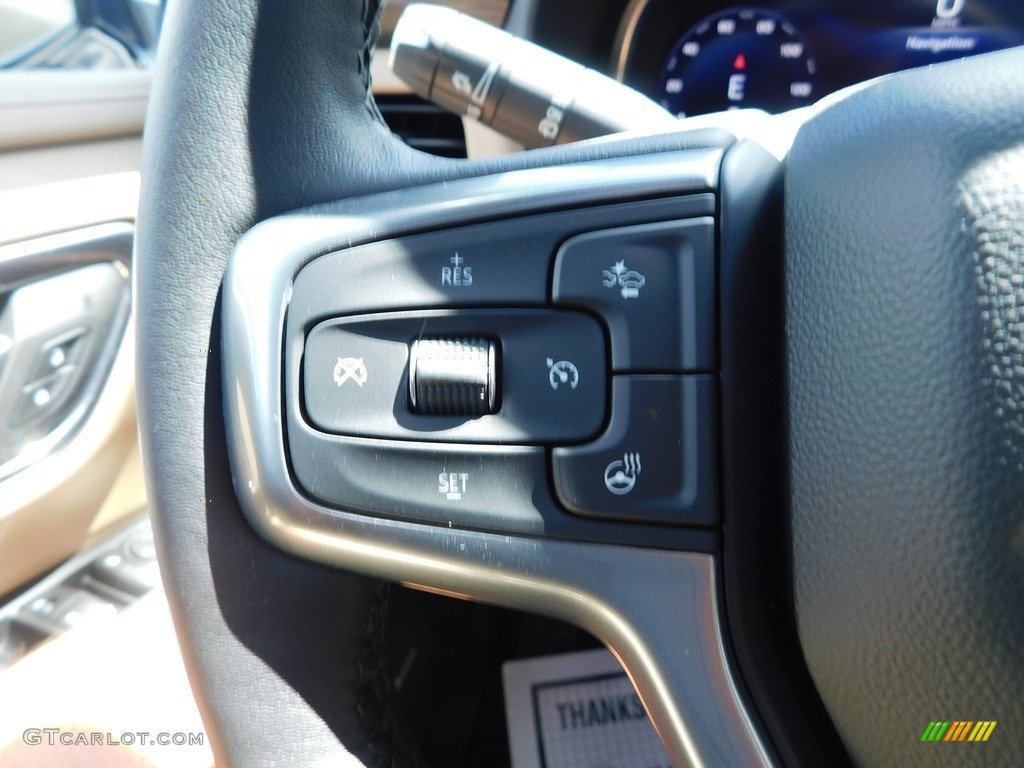 2023 Chevrolet Tahoe Premier 4WD Jet Black/Maple Sugar Steering Wheel Photo #144695874