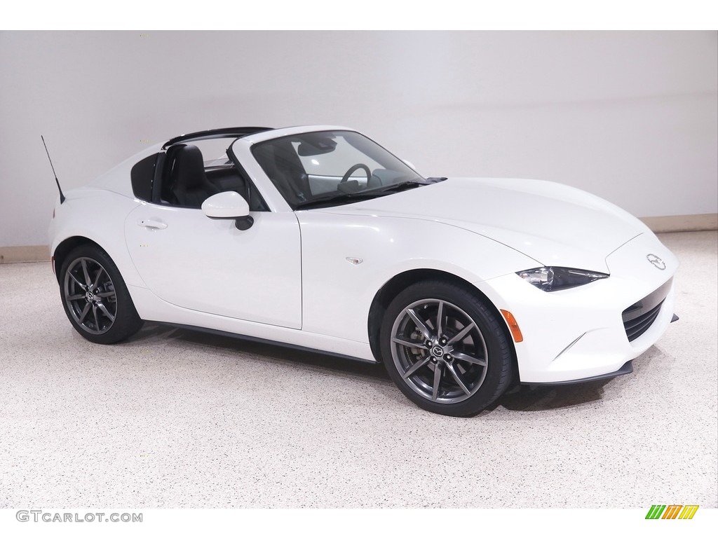 Snowflake White Pearl Mica 2019 Mazda MX-5 Miata RF Grand Touring Exterior Photo #144696186