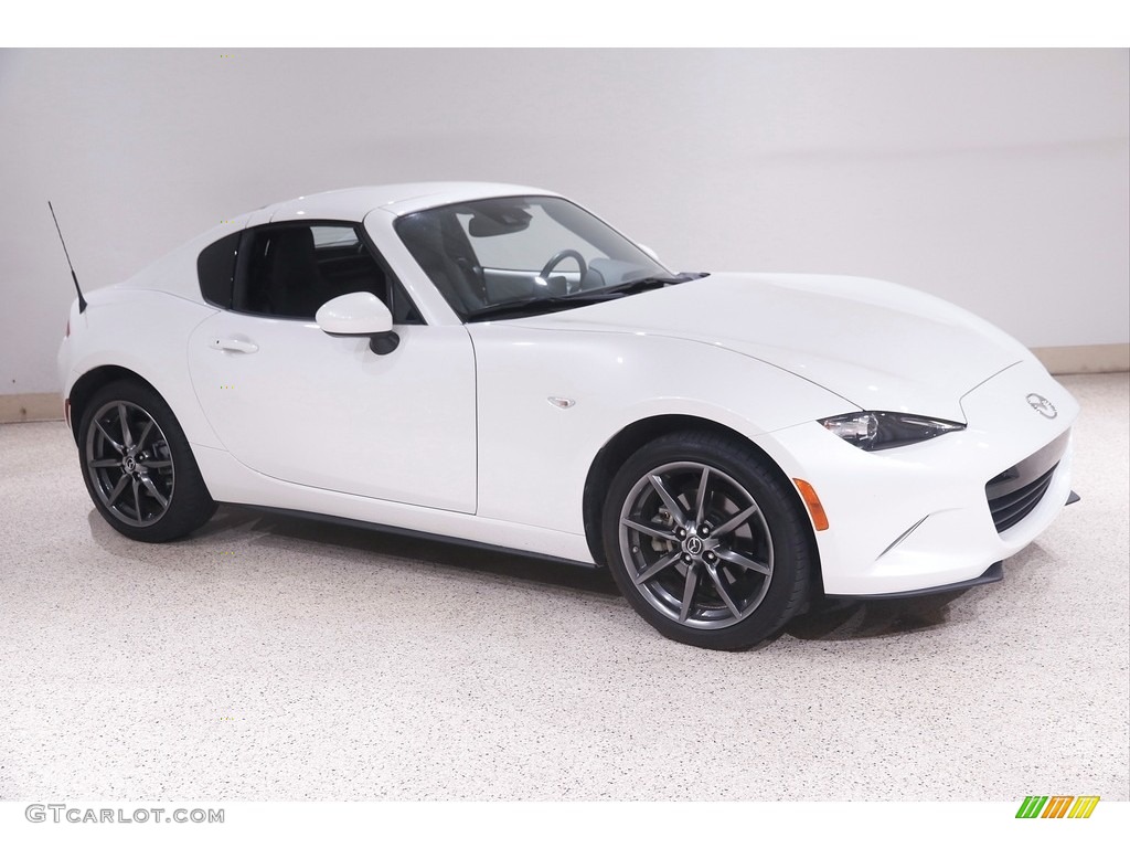 Snowflake White Pearl Mica 2019 Mazda MX-5 Miata RF Grand Touring Exterior Photo #144696195