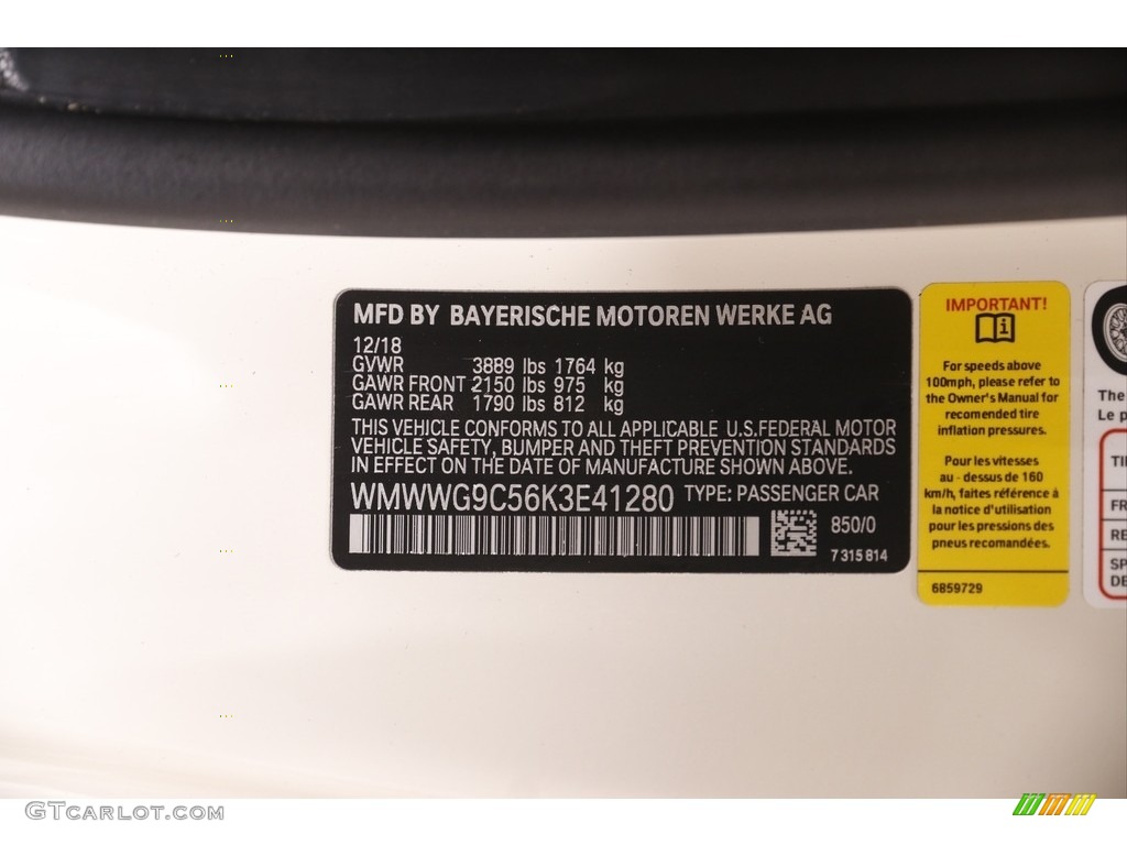 2019 Convertible Cooper S - Pepper White / Carbon Black photo #22