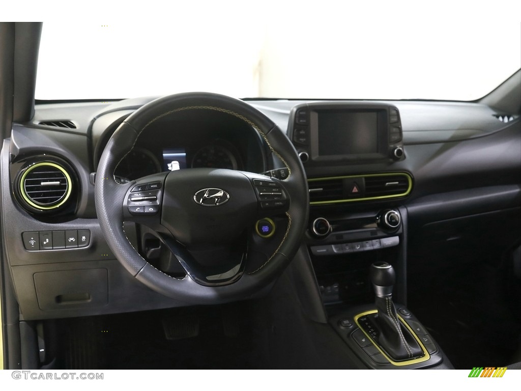 2020 Hyundai Kona Limited AWD Black Dashboard Photo #144697338