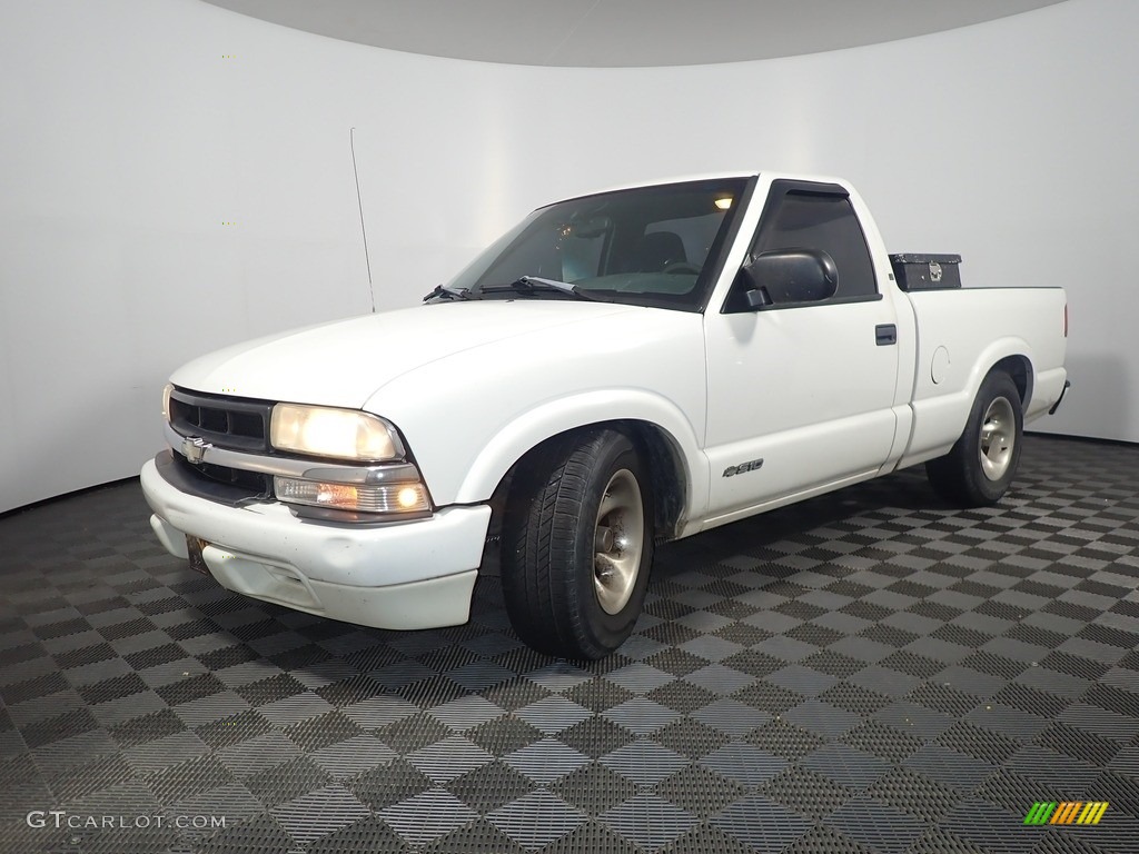 1999 S10 LS Regular Cab - Summit White / Graphite photo #5