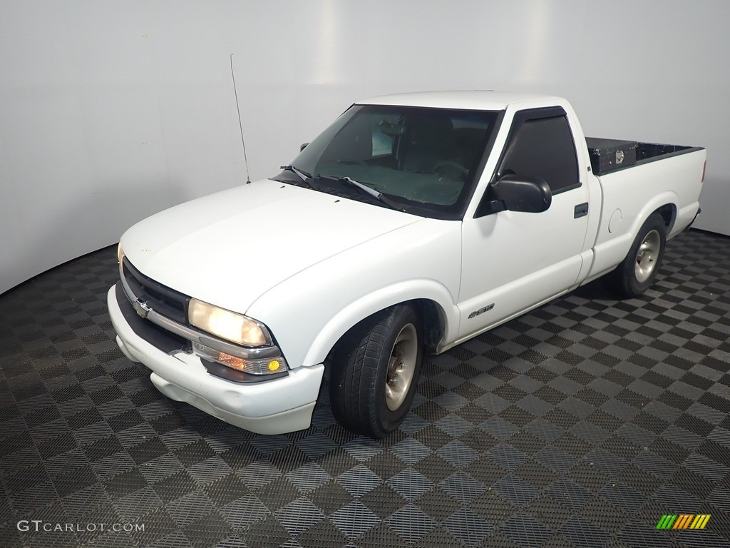 1999 S10 LS Regular Cab - Summit White / Graphite photo #6