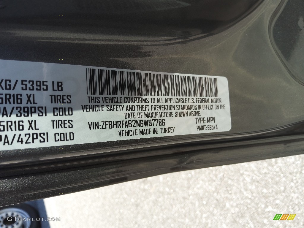 2022 ProMaster City Color Code 695 for Quartz Gray Metallic Photo #144699477