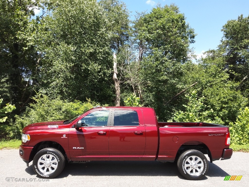 Delmonico Red Pearl 2022 Ram 2500 Big Horn Mega Cab 4x4 Exterior Photo #144700119