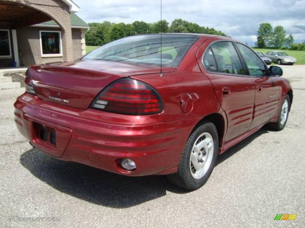 2000 Grand Am SE Sedan - Redfire Metallic / Dark Pewter photo #3