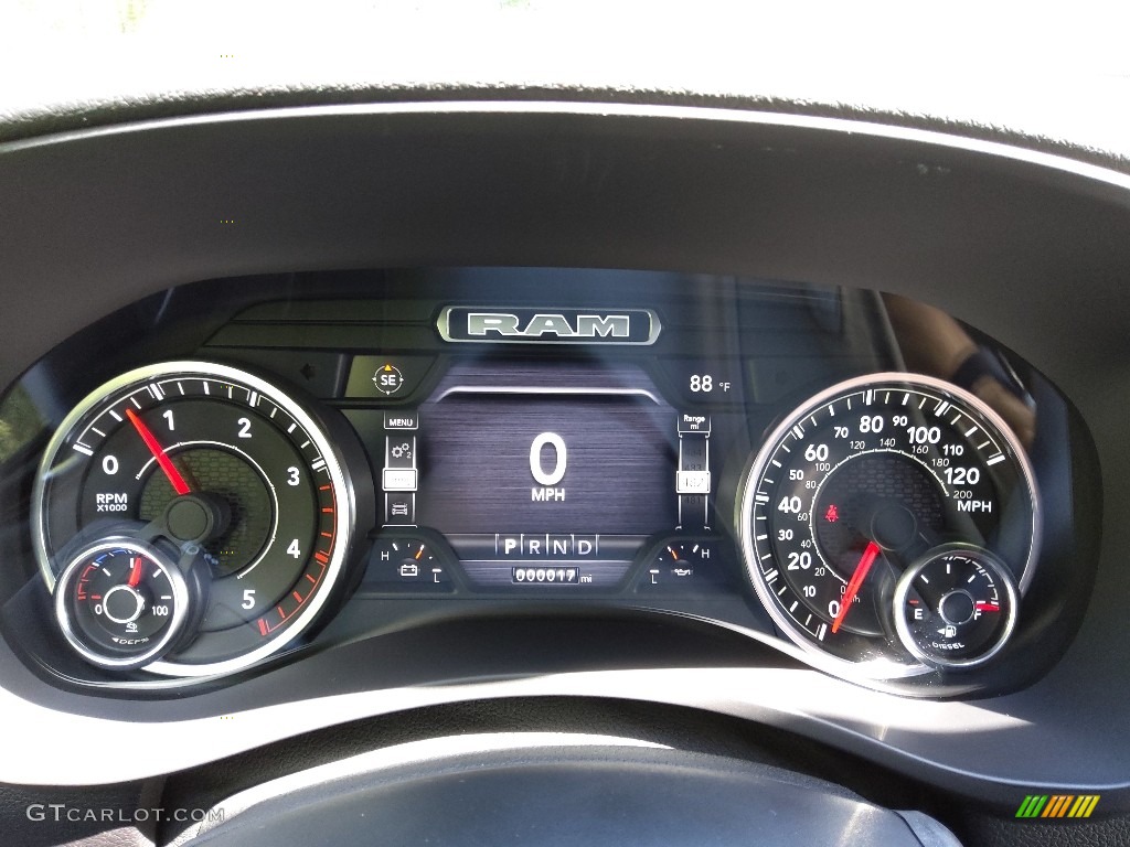 2022 Ram 2500 Big Horn Mega Cab 4x4 Gauges Photo #144700326