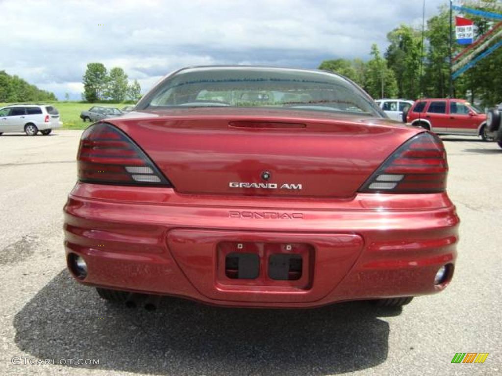 2000 Grand Am SE Sedan - Redfire Metallic / Dark Pewter photo #5