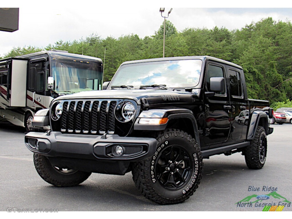 2021 Gladiator Willys 4x4 - Black / Black photo #1