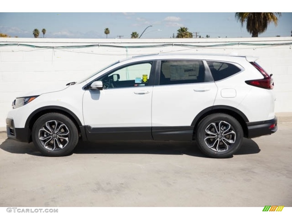 Platinum White Pearl 2022 Honda CR-V EX AWD Exterior Photo #144701628