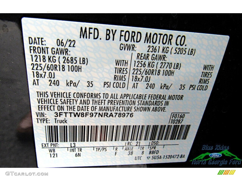2022 Maverick Color Code L3 for Alto Blue Photo #144702597