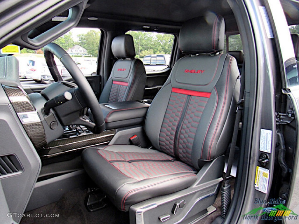 Shelby Black/Red Interior 2022 Ford F150 Shelby SuperCrew 4x4 Photo #144702780