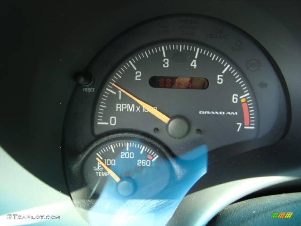 2000 Grand Am SE Sedan - Redfire Metallic / Dark Pewter photo #15