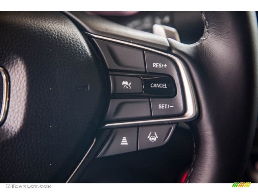 2022 Honda Accord EX-L Hybrid Black Steering Wheel Photo #144703488