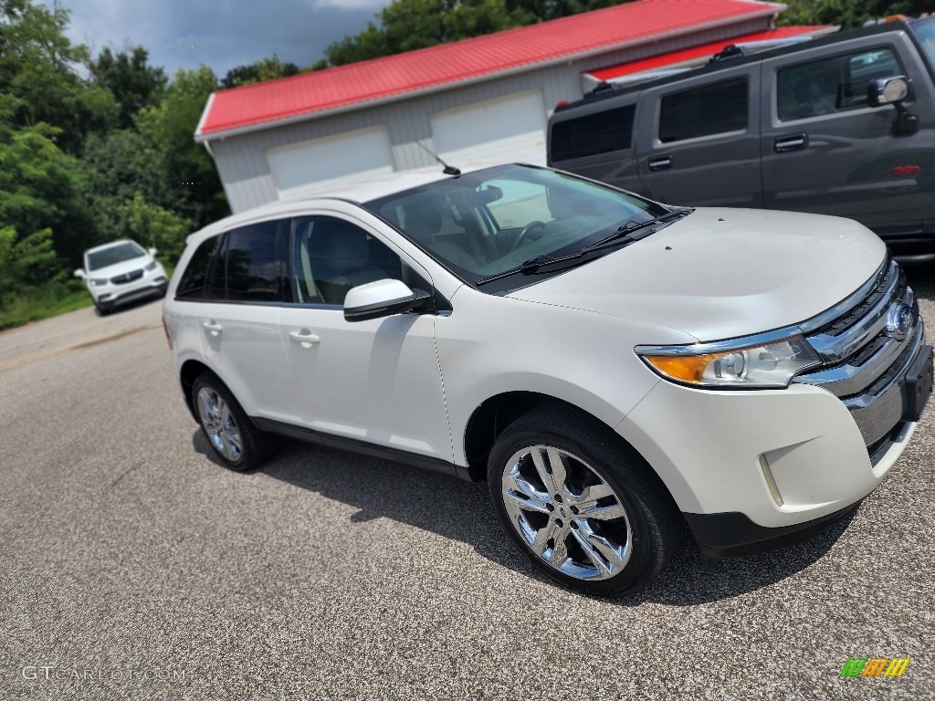 2013 Edge Limited - White Platinum Tri-Coat / Medium Light Stone photo #3