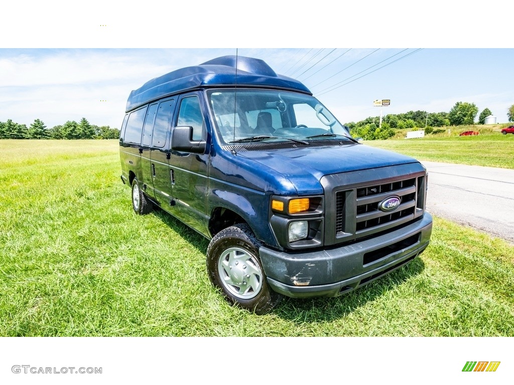 2011 E Series Van E350 XLT Extended Passenger - Dark Blue Pearl Metallic / Medium Flint photo #1
