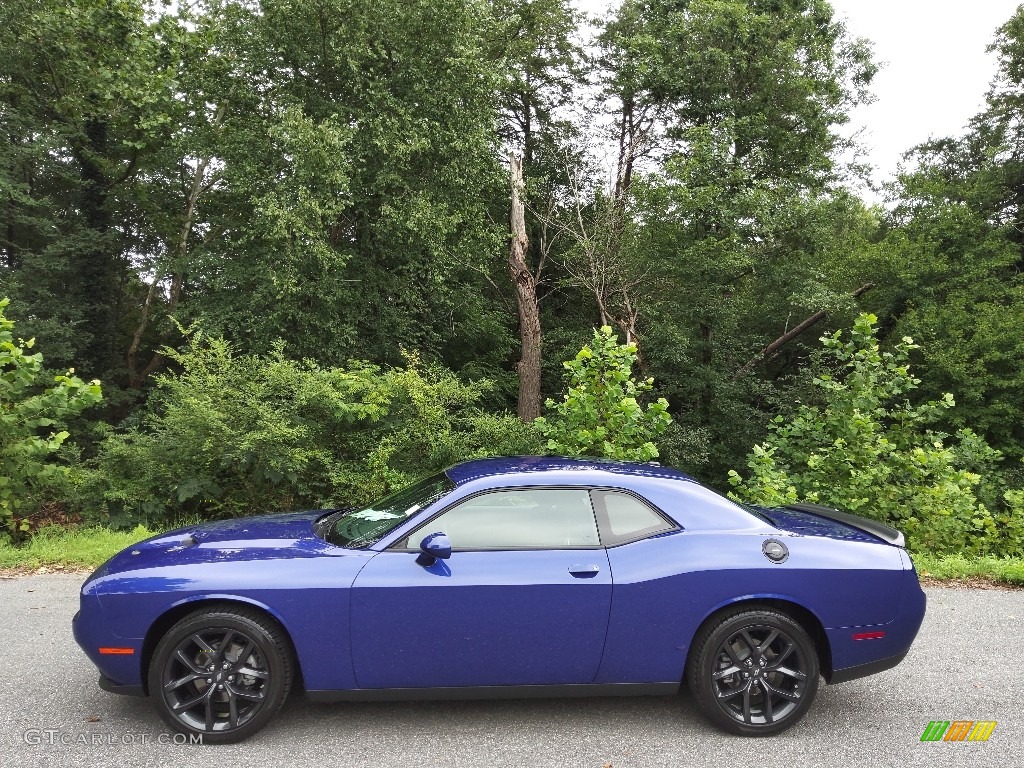 2022 Challenger SXT Blacktop - Indigo Blue / Black photo #1