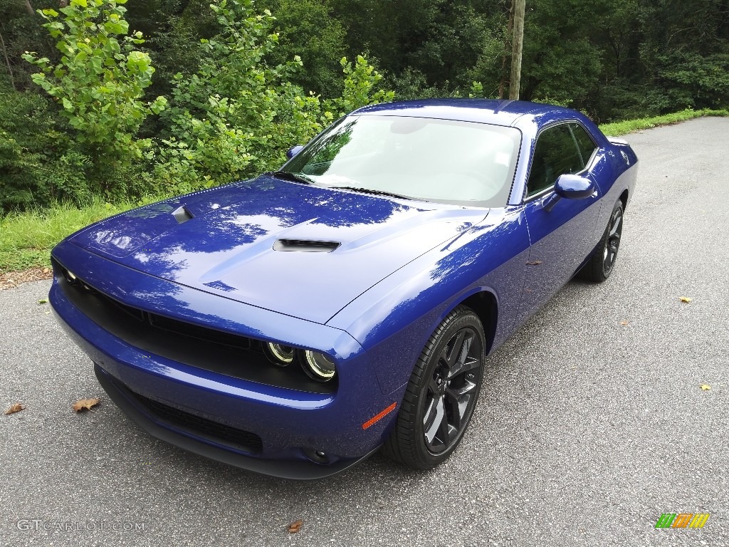 2022 Challenger SXT Blacktop - Indigo Blue / Black photo #2