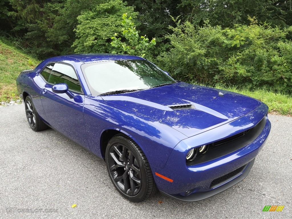 2022 Challenger SXT Blacktop - Indigo Blue / Black photo #4