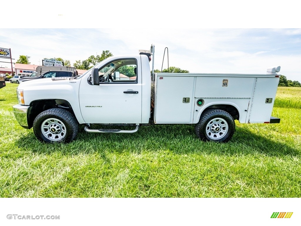 Summit White 2012 Chevrolet Silverado 3500HD WT Regular Cab 4x4 Chassis Exterior Photo #144706998