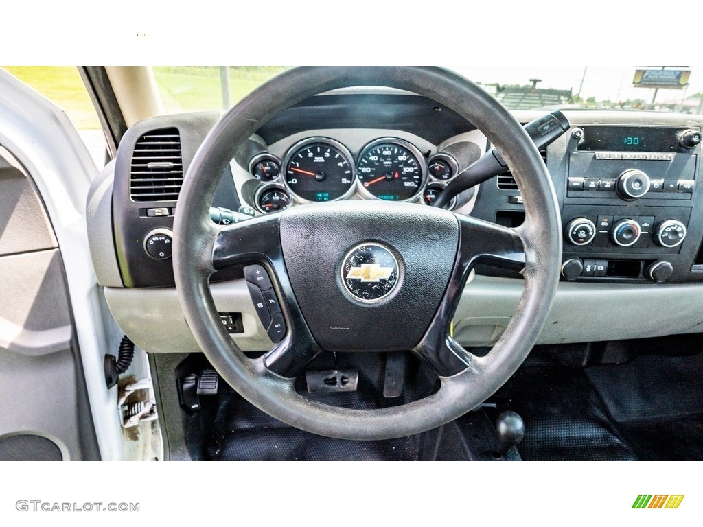 2012 Chevrolet Silverado 3500HD WT Regular Cab 4x4 Chassis Dark Titanium Steering Wheel Photo #144707460