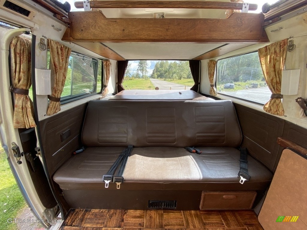 1984 Volkswagen Vanagon GL Rear Seat Photo #144707568