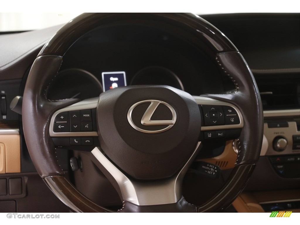2016 Lexus ES 350 Ultra Luxury Flaxen Steering Wheel Photo #144707829