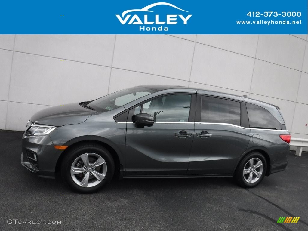 2018 Odyssey EX-L - Forest Mist Metallic / Beige photo #2